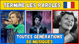 TERMINE les paroles TOUTES générations - 50 extraits thumbnail