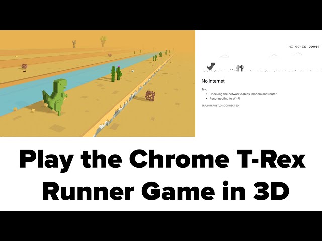 Chrome Dinosaur Game, Playing Chrome Dinosaur Game, Chrome Dino Run, T Rex  Games, #live #trex #3 