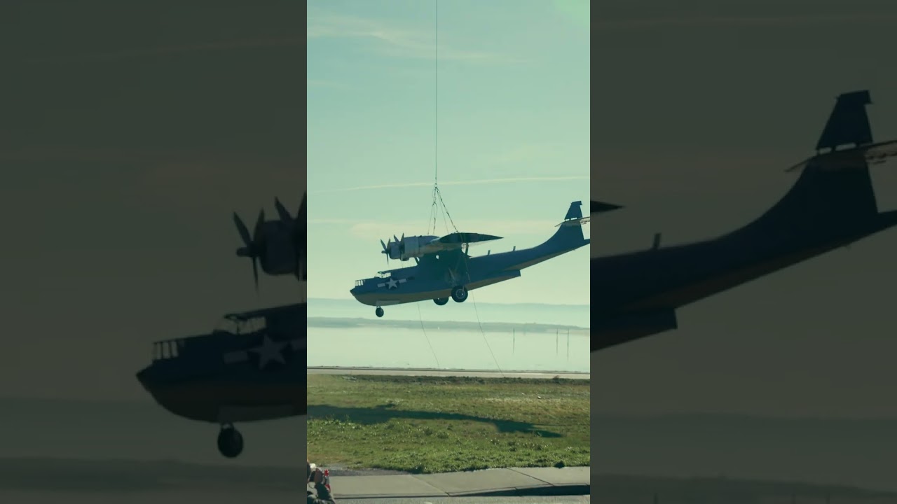 Moving a world war 2 plane with a helicopter part 2 