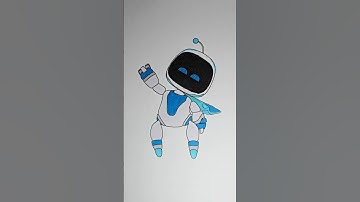 AstroBot #shorts #short #asmrcoloring #colorwithme #coloring #astrobot #playstation #fanart