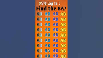 Find the Hidden “B.A” Among Many “A.B” | Only Genius Can Spot It! 🔍#shortsvideo