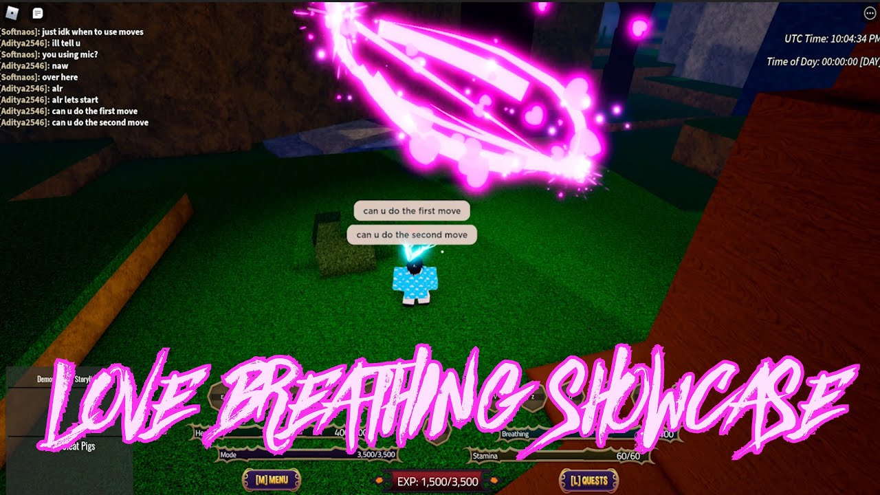 New Love Breathing Showcase! (OP!) Demon Slayer Legacy Roblox YouTube