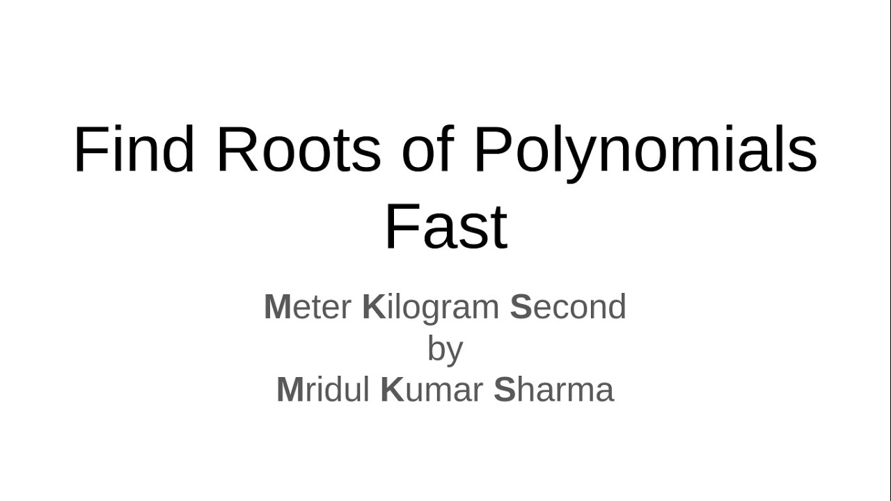 How To Find Roots Of Cubic Equations Fast Zeroes NEET IIT JEE 