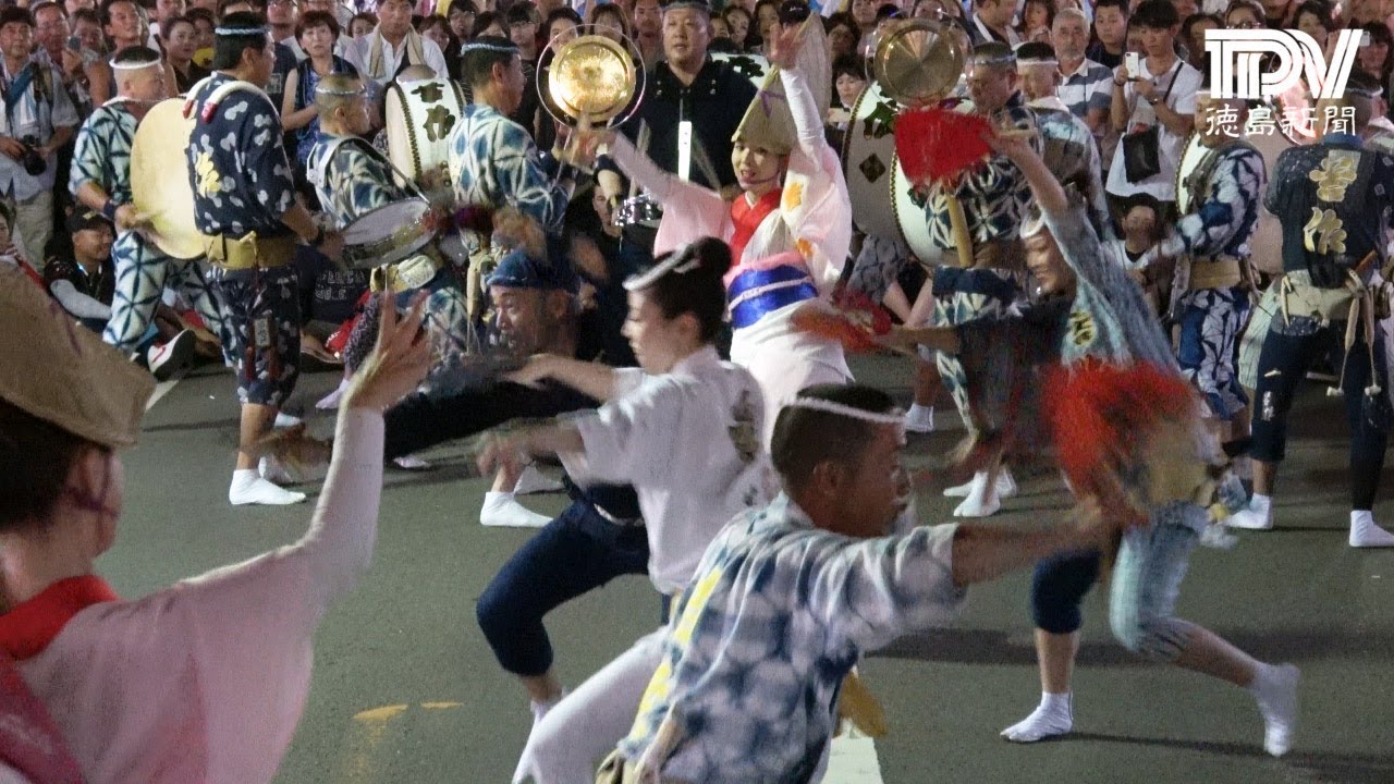 苔作【徳島市の阿波踊り2日目】ストリート定点観測①