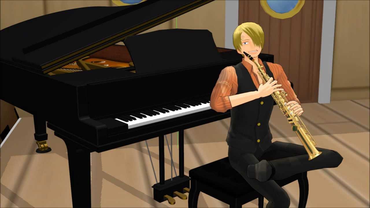 One Piece 映像音楽完全盤より サンジ ピアノ サックス Sanji Piano Sax Youtube