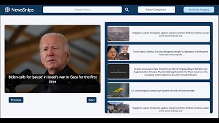NewsSnips - A Global News Categorization and Summarization Application screenshot 4