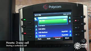 MNX Voice: Training: Polycom VVX: Conference call screenshot 3