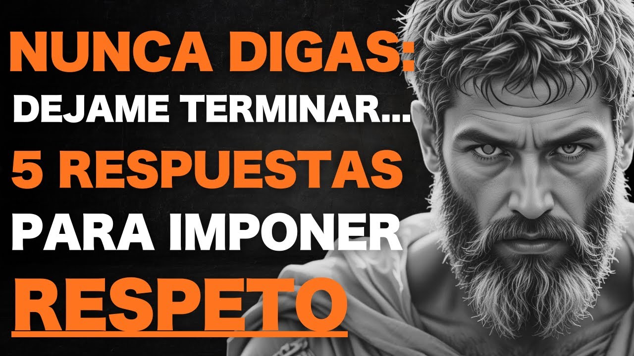 6 Frases Inteligentes que Evitan que la Gente Te Interrumpa | Estoicismo |  Filosofía Estoica