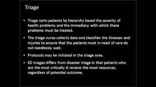 Wk 13 Part 1  Emergency Nursing