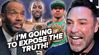 OSCAR DE LA HOYA THREATENS TO EXPOSE PBC & AL HAYMON! IS FED UP & GIVES CRAWFORD PROPS FOR TWEETS