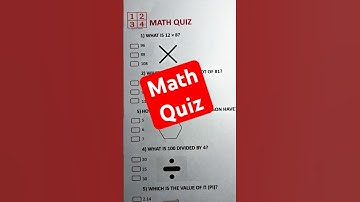 Math Quiz - can you get 5/5 | #mathquiz #quiz