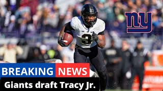 Giants Draft Purdue's Tracy Jr.: Versatile Game-Changer!