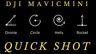 Mavic mini quickshots tutorial and examples
