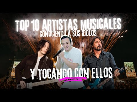 Top 10 artistas musicales conociendo a sus ídolos y tocando con ellos (FELICIDAD PURA)