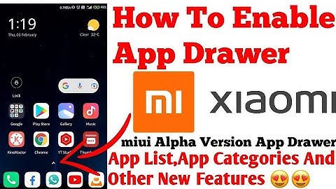 How To Enable App Drawer In Xiaomi Phones|miui Alpha Version 2022|App Drawer Kaise Rakhe|App List Mi