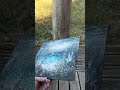 Landscape painting in blues. Encaustic . #art #painting #artist