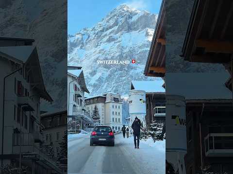 Mountain village Grindelwald in Switzerland