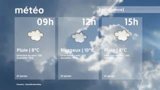Météo Paris   vendredi 27 janvier 2017
