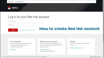How to create Red Hat account in redhat 7