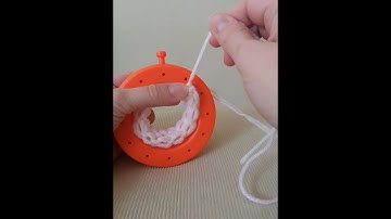 Loom Knitting Drawstring Cast On, cast off & Face Scrubby Pattern!