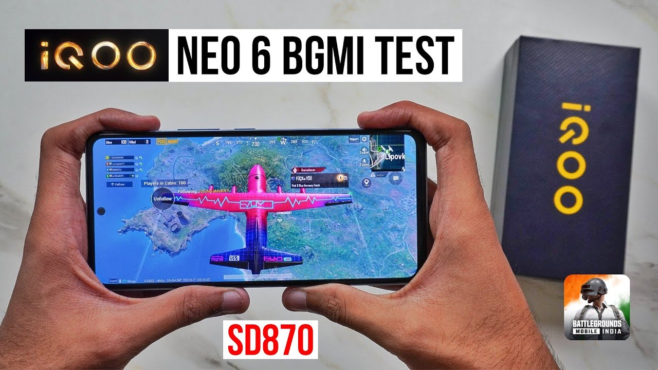 iQOO Neo 6 Pubg Test (SD870), Heating and Battery Test | Best Phone Under ₹25,999 💪