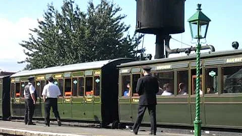 Isle of Wight Steam Railway - W8 'Freshwater' with the Victorian train.