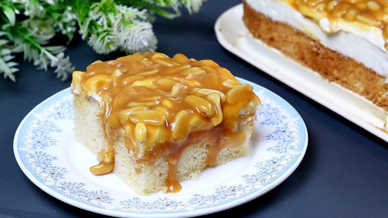 كيكة السنيكرز سريعة في الخلاط كلها خفة ولذاذة🥜🍯