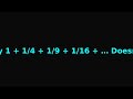 Why 1 + 1/4 + 1/9 + 1/16 + … Doesn’t Blow Up 🤯 #shorts #math