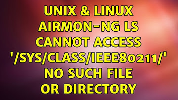 Unix & Linux: airmon-ng: ls: cannot access 