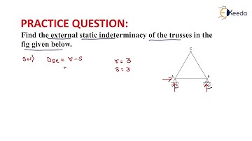 1st Numerical of Indeterminancy of Trusses | Introduction of Structures and Indeterminacy | GATE