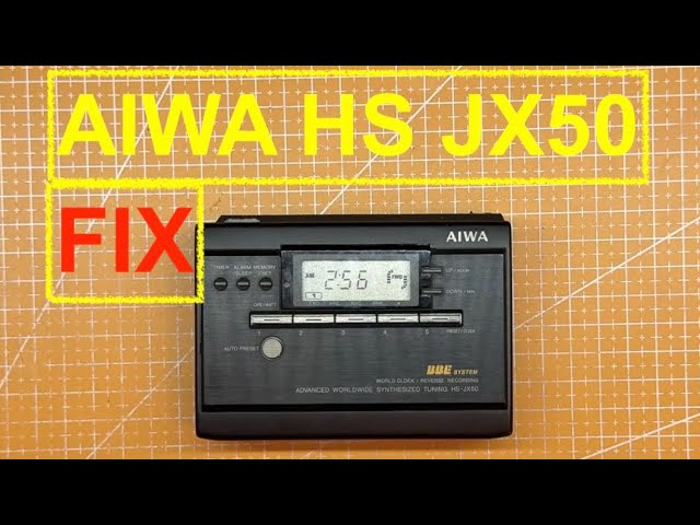 AIWA HS-JX50 カセットプレーヤー ウォークマン Aiwa HS-JX50 JX505 walkman - cassette player corder repair fix