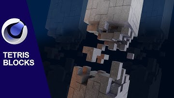 Tetris Building Blocks With Cinema 4D Mograph & Voronoi Fracture