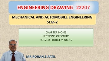 Solved Problem No 12  Section of Solids