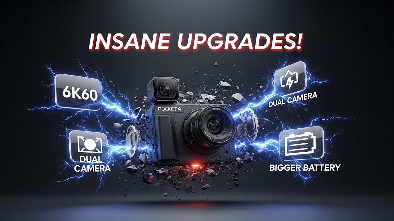 Слухи о DJI Pocket 4 🔍 Аккумулятор, двойной объектив и запуск до Рождества!