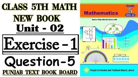 Class 5th Math New Book-Unit 2-Exercise 1 Q5-5 class Math Chapter 2 Exercise 1-How to find the HCF?