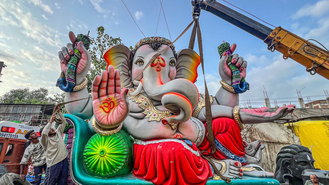 Big Ganesh Aagman 2025 At Dhoolpet | Ganesh Aagman In Hyderabad | Ganesh Aagman For Ganesh Chaturthi