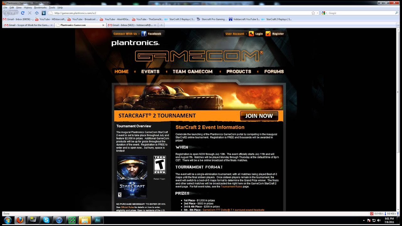 promise rings Plantronics Gamecon OPEN Registration SC2 Tournament!
