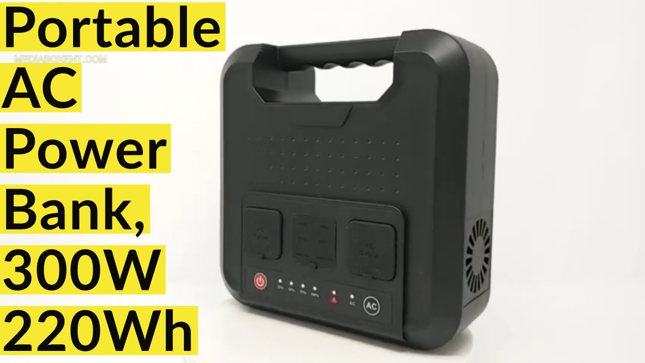 Portable AC Power Bank 300W 220Wh Pure Sine WaveTitle YouTube