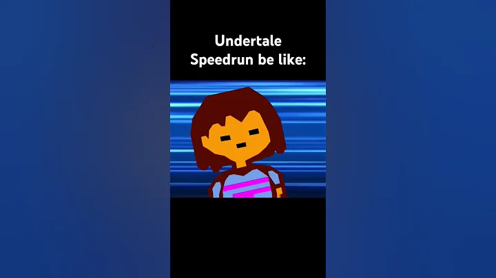 Undertale Speedrun be like #undertale #speedrun #memes