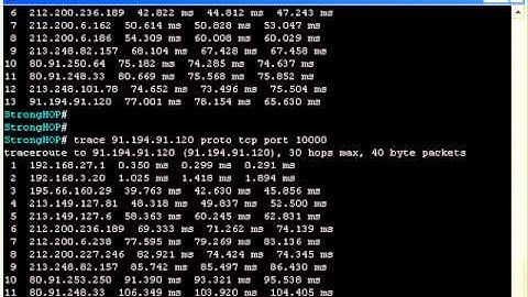 SHEL mini stories: Trace packet route