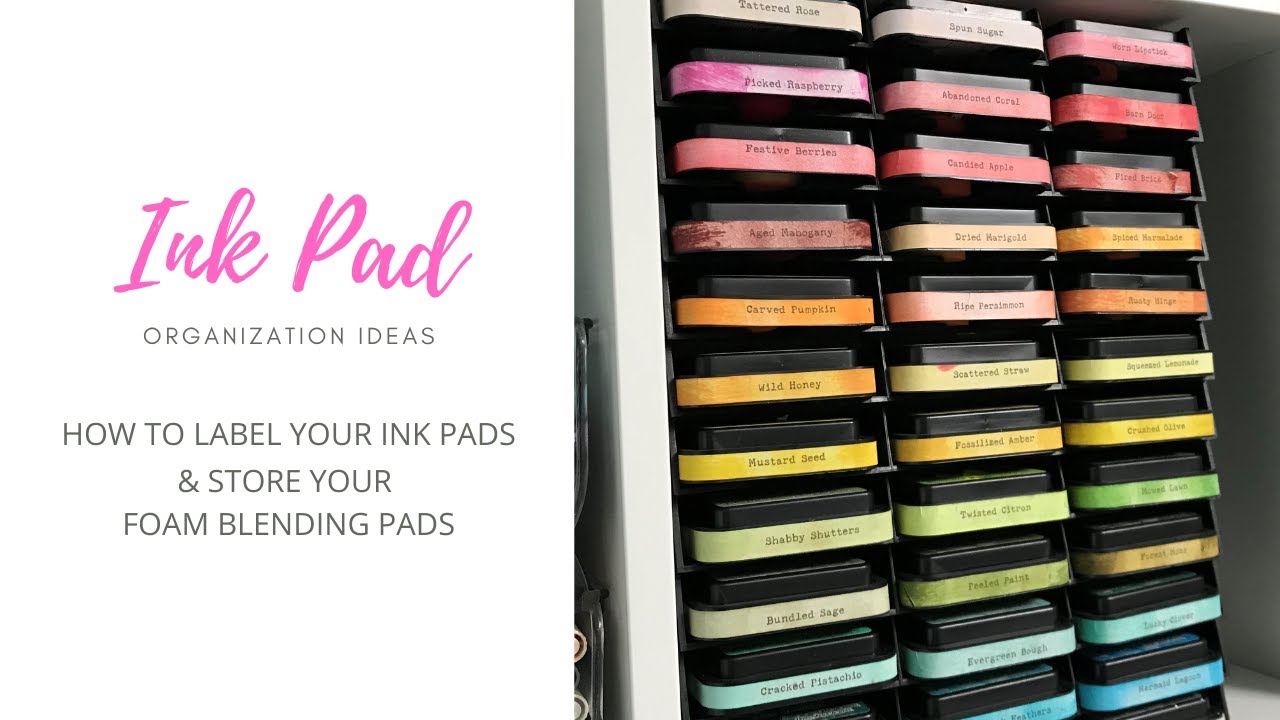 How to Organize Distress Inks and Oxides