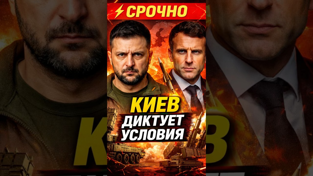 💥КИЕВ ДИКТУЕТ УСЛОВИЯ — Зеленский и Макрон сломали план Кремля