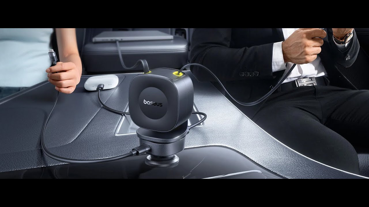 Baseus Primetrip Vr2 Max 100w 2-Port Usb Pd Car Charger With Cables.
