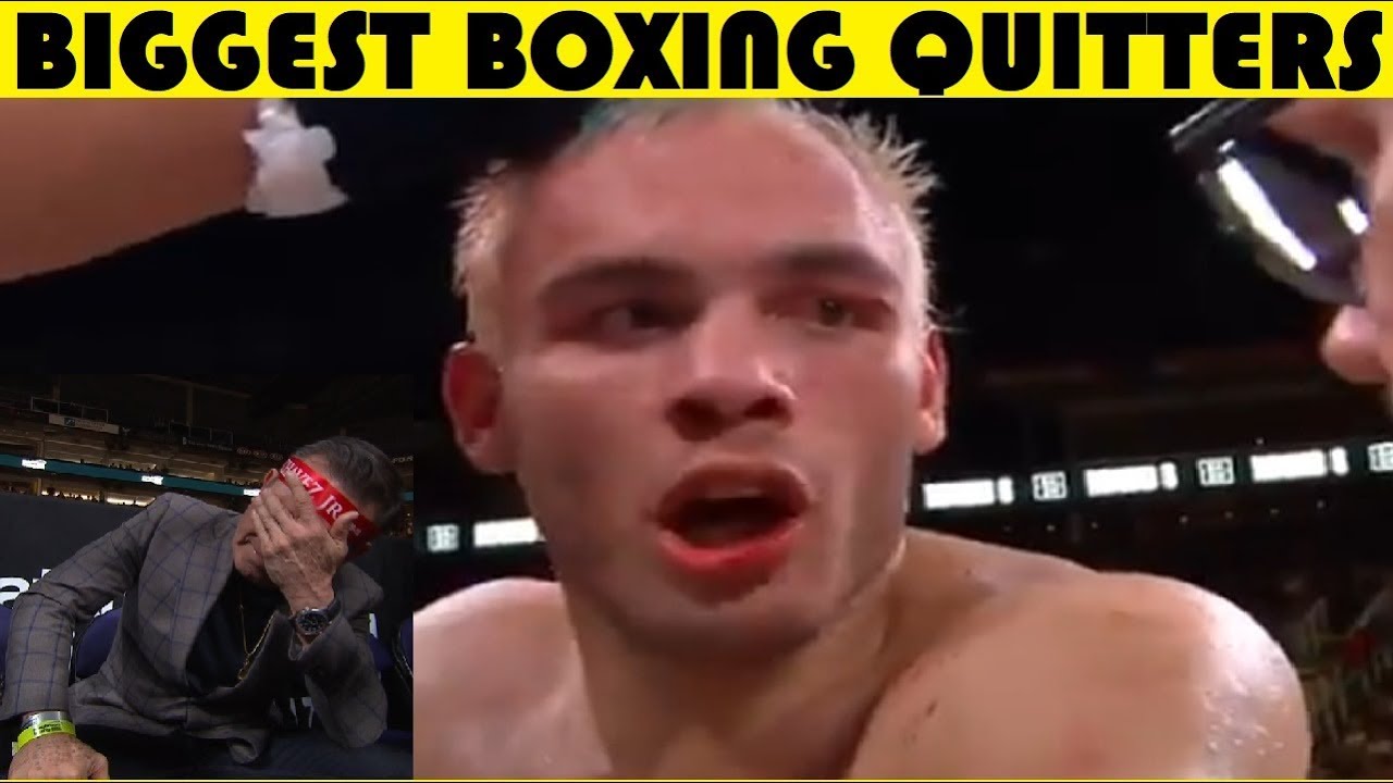 Top 10 Boxers Who Quit During A Fight Youtube