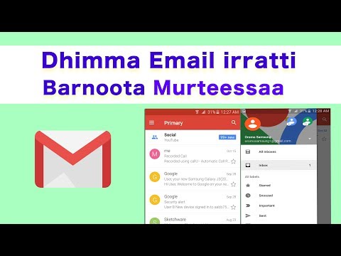 Email Haaraya Banuufi Kan namni nuuf bane baasuf (balleessuuf)