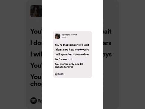 ill wait for you - a playlist