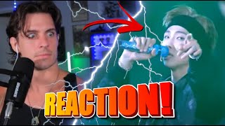 BTS performing live REACTION by professional singer