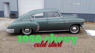 Cold Start 1950 Chevrolet Deluxe