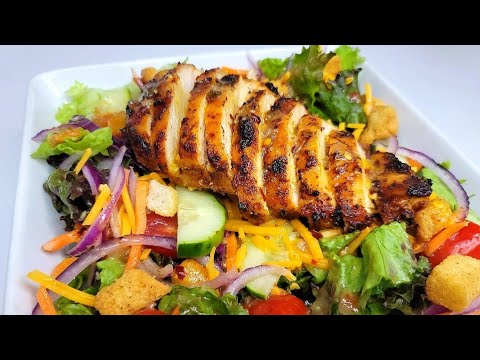 GRILLED CHICKEN SALAD | recipe using ninja foodie grill