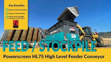 Powerscreen HL-75 High-level, organics feeder / stacking conveyor